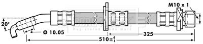 BORG & BECK stabdžių žarnelė BBH7217